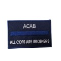 Patch acab all cops are brothers the thin blue line