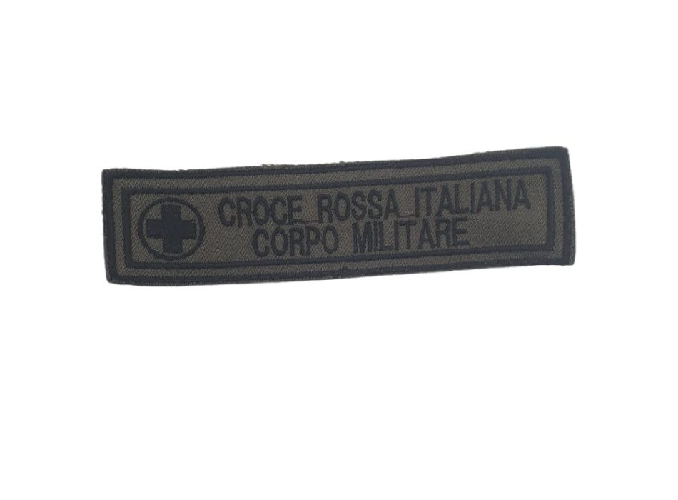 Patch Croce Rossa Corpo Militare ricamata bassa visibilità Divisa Militare