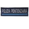 Patch etichetta con velcro Polizia Penitenziaria cm 10 x 3