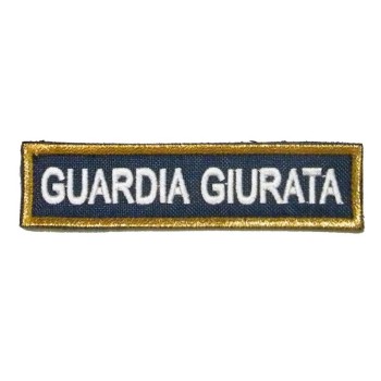 Patch Guardia Giurata aquila Divisa Militare