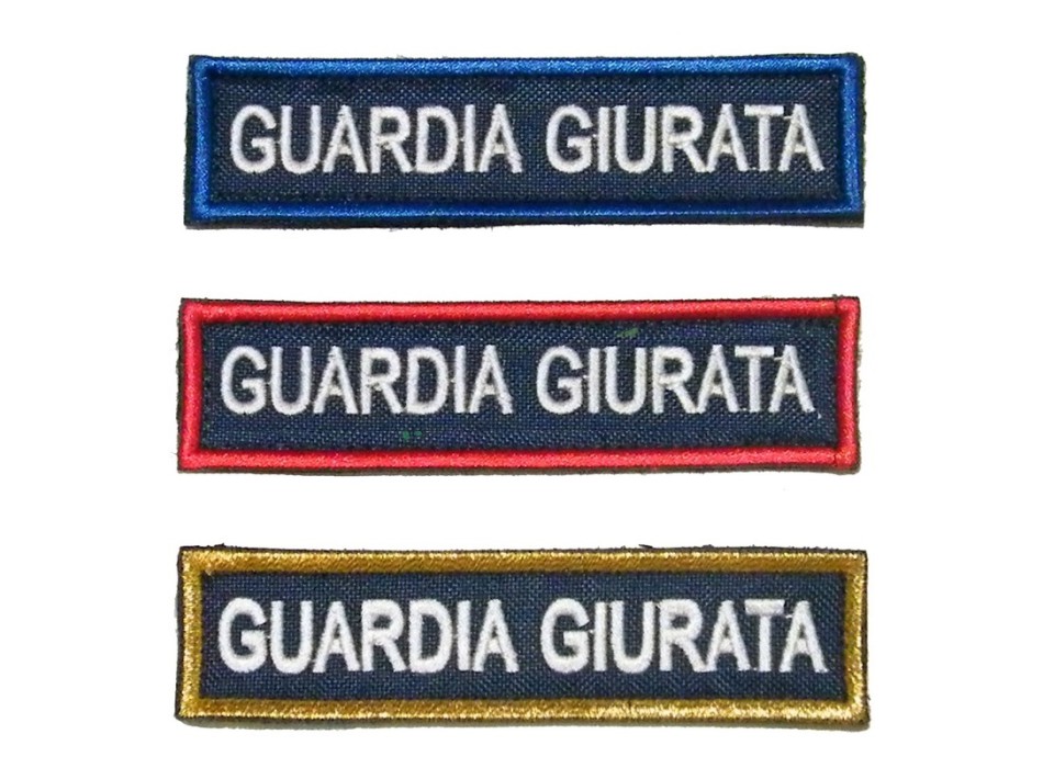 Patch Guardia Giurata aquila Divisa Militare