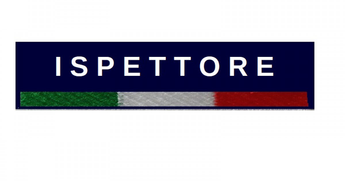 Ispettore di polizia locale Emilia Romagna grado velcro polo cm 7 x 5