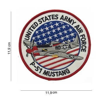 Patch toppa Aereo Militare Americano P-51 Mustang Divisa Militare