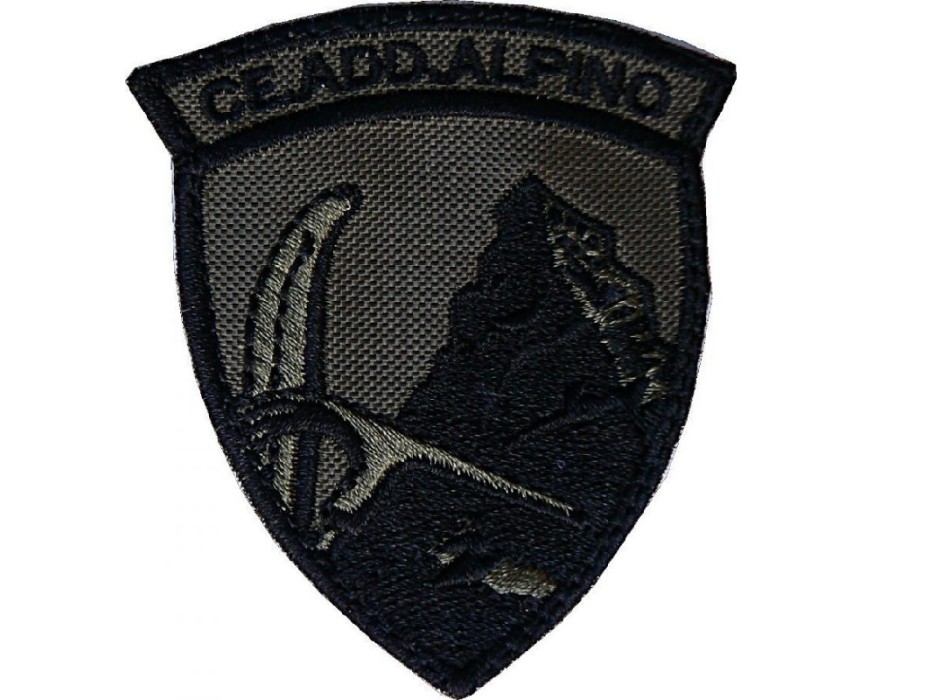 Patch toppa con velcro Centro Addestramento Alpino ce add alpino bassa visibilità Divisa Militare