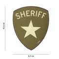 Patch toppa da sceriffo sheriff con effetto 3d verde