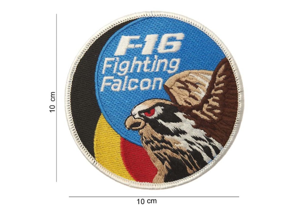 Patch toppa F-16 fighting falcon con bandiera Belgio Divisa Militare