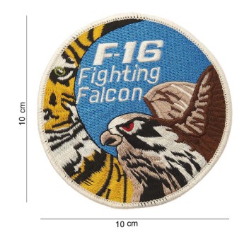 Patch toppa F-16 fighting falcon con tigre Divisa Militare