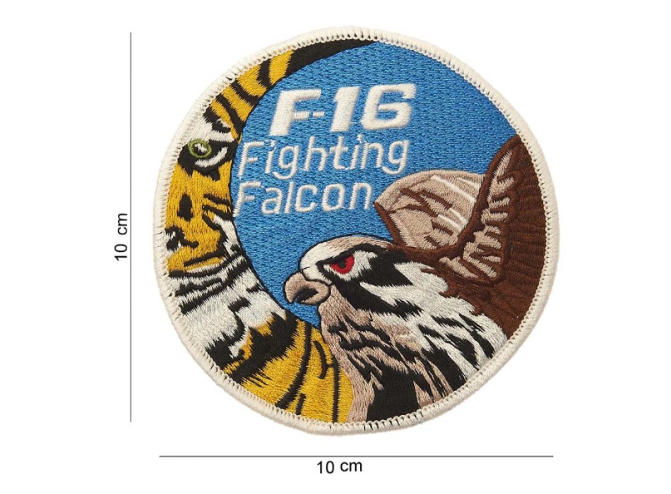 Patch toppa F-16 fighting falcon con tigre Divisa Militare