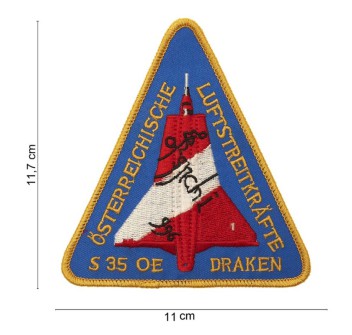 Patch toppa jet svedese S 35 OE draken Divisa Militare