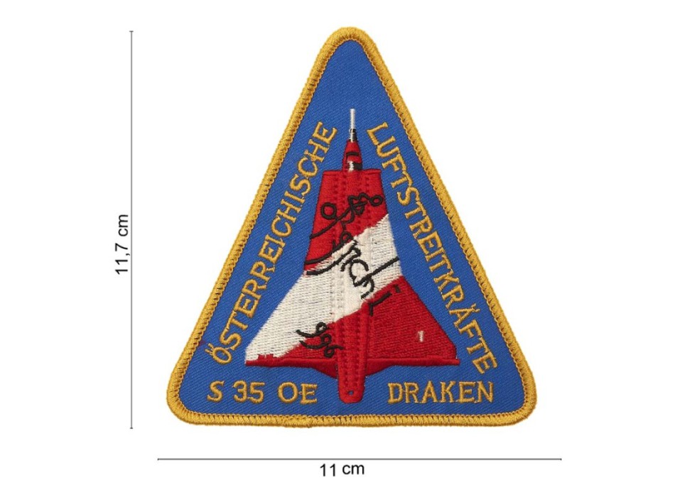 Patch toppa jet svedese S 35 OE draken Divisa Militare