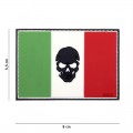 Patch toppa rettangolare Italia e teschio