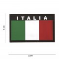 Patch toppa rettangolare Italia contorno nero