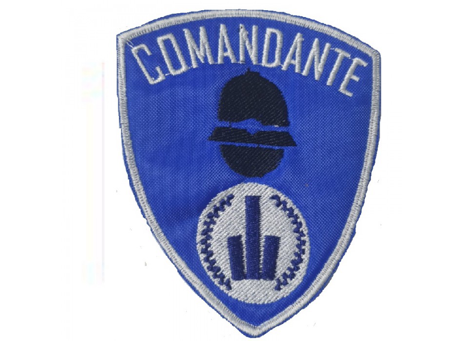 Patch toppa ricamata Comandante polizia locale Emilia Romagna Divisa Militare