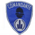 Patch toppa ricamata Comandante polizia locale Emilia Romagna