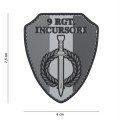 Patch toppa scudetto gommato 9 rgt incursori grigio