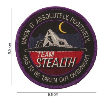 Patch toppa Team Stealth Divisa Militare