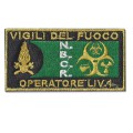 Patch toppa Vigili del Fuoco VVF NBCR Specializzazione NUCLEARE-BIOLOGICO-CHIMICO-RADIOLOGICO Operatore livello 1