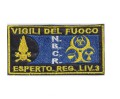 Patch toppa Vigili del Fuoco VVF NUCLEARE-BIOLOGICO-CHIMICO-RADIOLOGICO Esperto Regionale livello 3