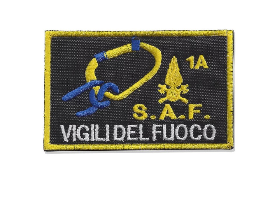 Patch toppa Vigili del Fuoco VVF SAF Speleo Alpino Fluviale 1A Divisa Militare