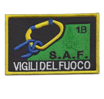 Patch toppa Vigili del Fuoco VVF SAF Speleo Alpino Fluviale 1B Divisa Militare