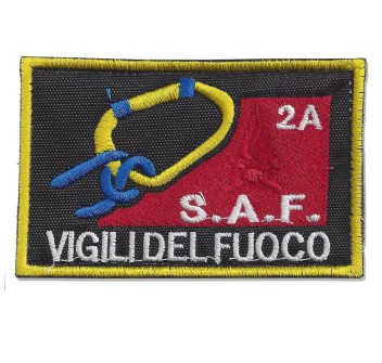 Patch toppa Vigili del Fuoco VVF SAF Speleo Alpino Fluviale 2A Divisa Militare