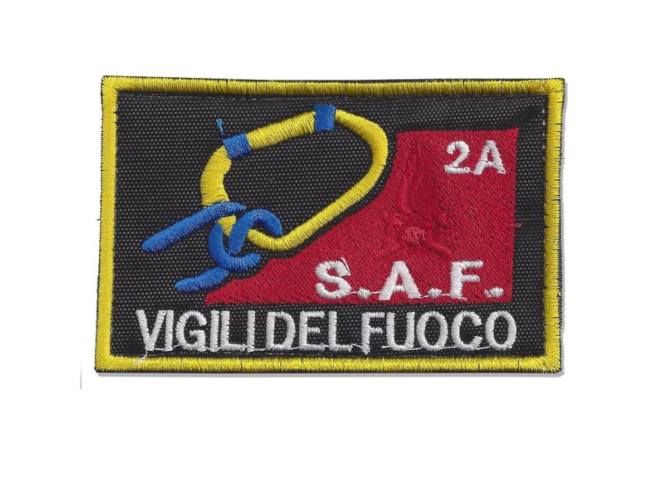 Patch toppa Vigili del Fuoco VVF SAF Speleo Alpino Fluviale 2A Divisa Militare