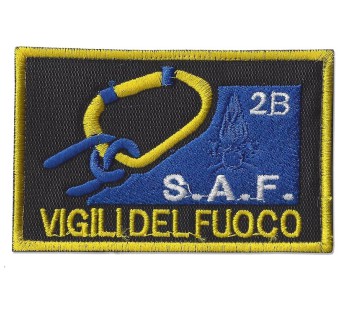 Patch toppa Vigili del Fuoco VVF SAF Speleo Alpino Fluviale 2B Divisa Militare