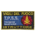 Patch toppa Vigili del Fuoco VVF TPPS Specializzazione Tecniche di Primo Soccorso Sanitario Istruttore