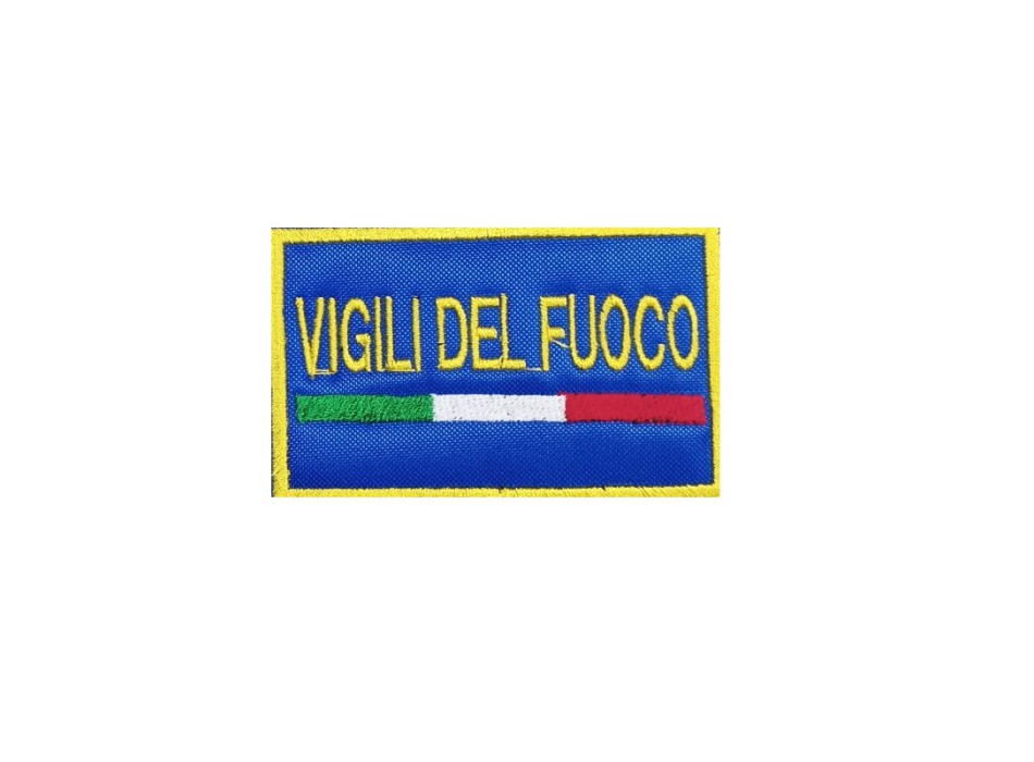 Patch Vigili del Fuoco VVF base blu Divisa Militare