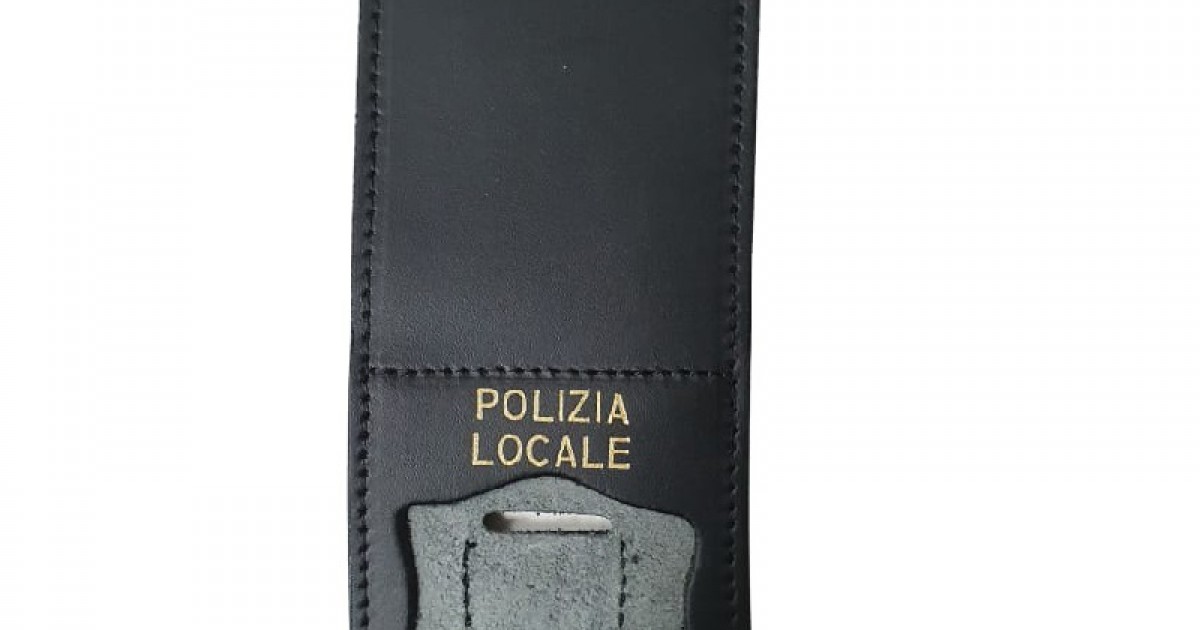 Porta placca da collo Polizia Locale Repubblica italiana