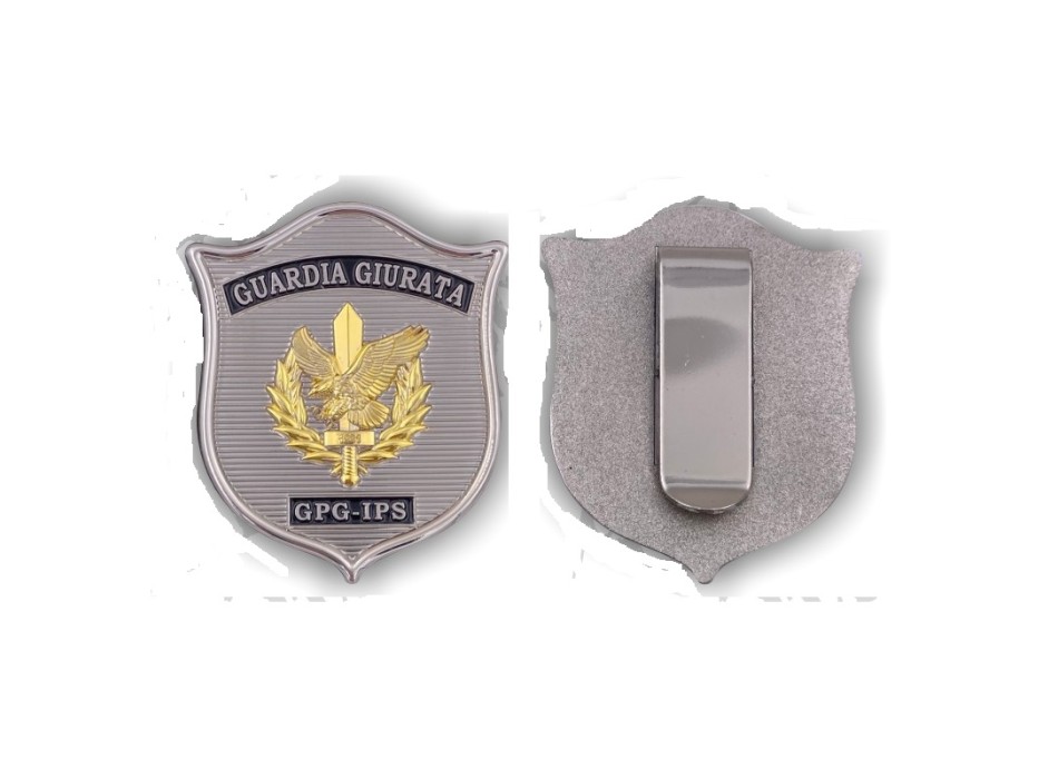 Placca gpg ips guardia particolare giurata Divisa Militare