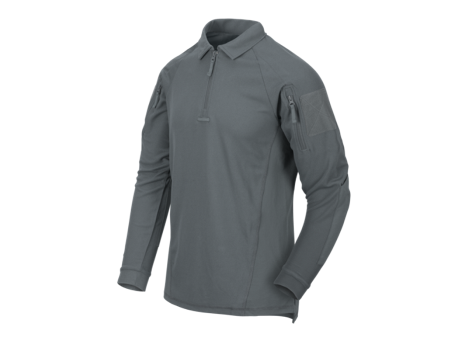 Polo maniche lunghe helikon tex con velcro e portapenne maniche Divisa Militare