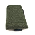 Porta cellulare smartphone in cordura verde cm 17x7