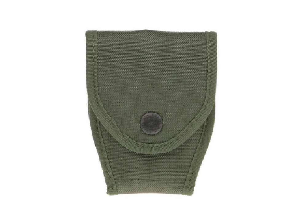 Porta manette chiuso cordura verde passante retro bottone Divisa Militare