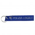 Portachiavi Polizia Locale Pegaso ricamato