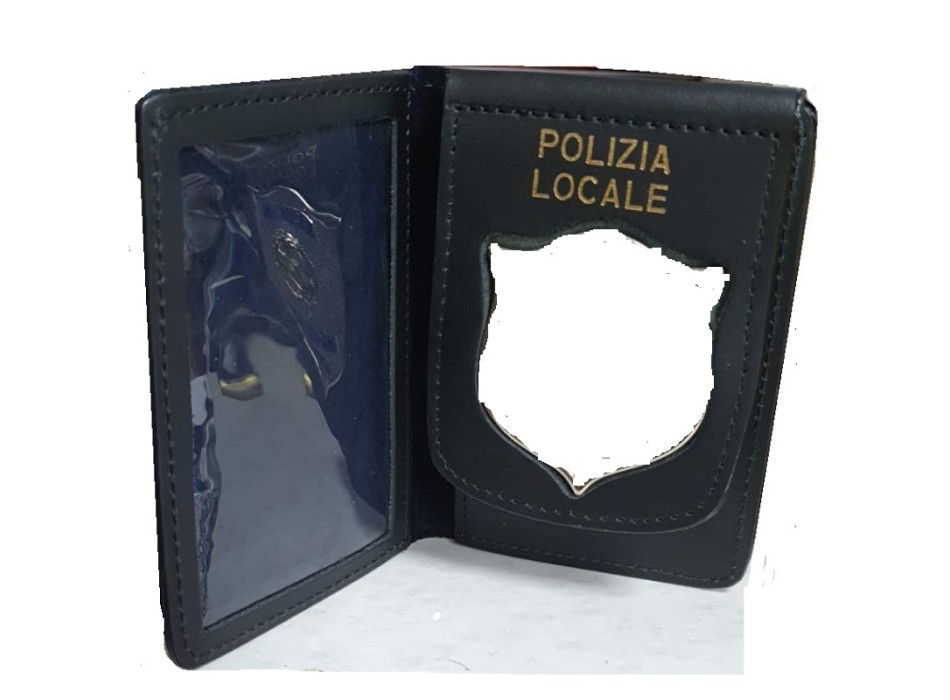 Portafogli per placca polizia locale scudetto Divisa Militare