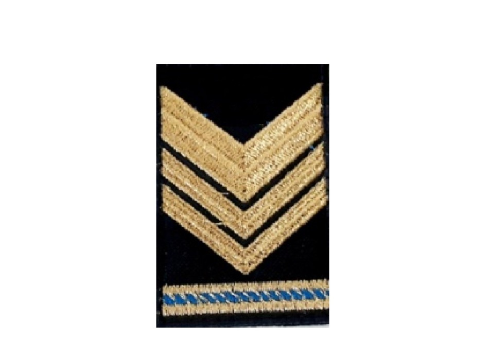 Secondo capo scelto grado velcro per polo base blu Marina militare capitaneria di Porto nocchiere Divisa Militare