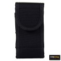 Porta cellulare smartphone cordura nero 12,5x6,5 cm