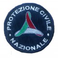 Toppa patch con velcro proteziona civile blu