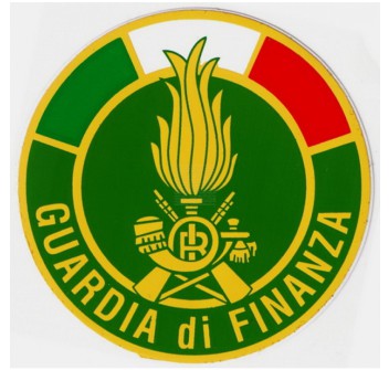 Vetrofania GDF Guardia di Finanza Divisa Militare