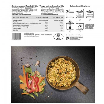 Zuppa tattica foodpack veggie verdure e noodles survival scadenza 5 anni Divisa Militare